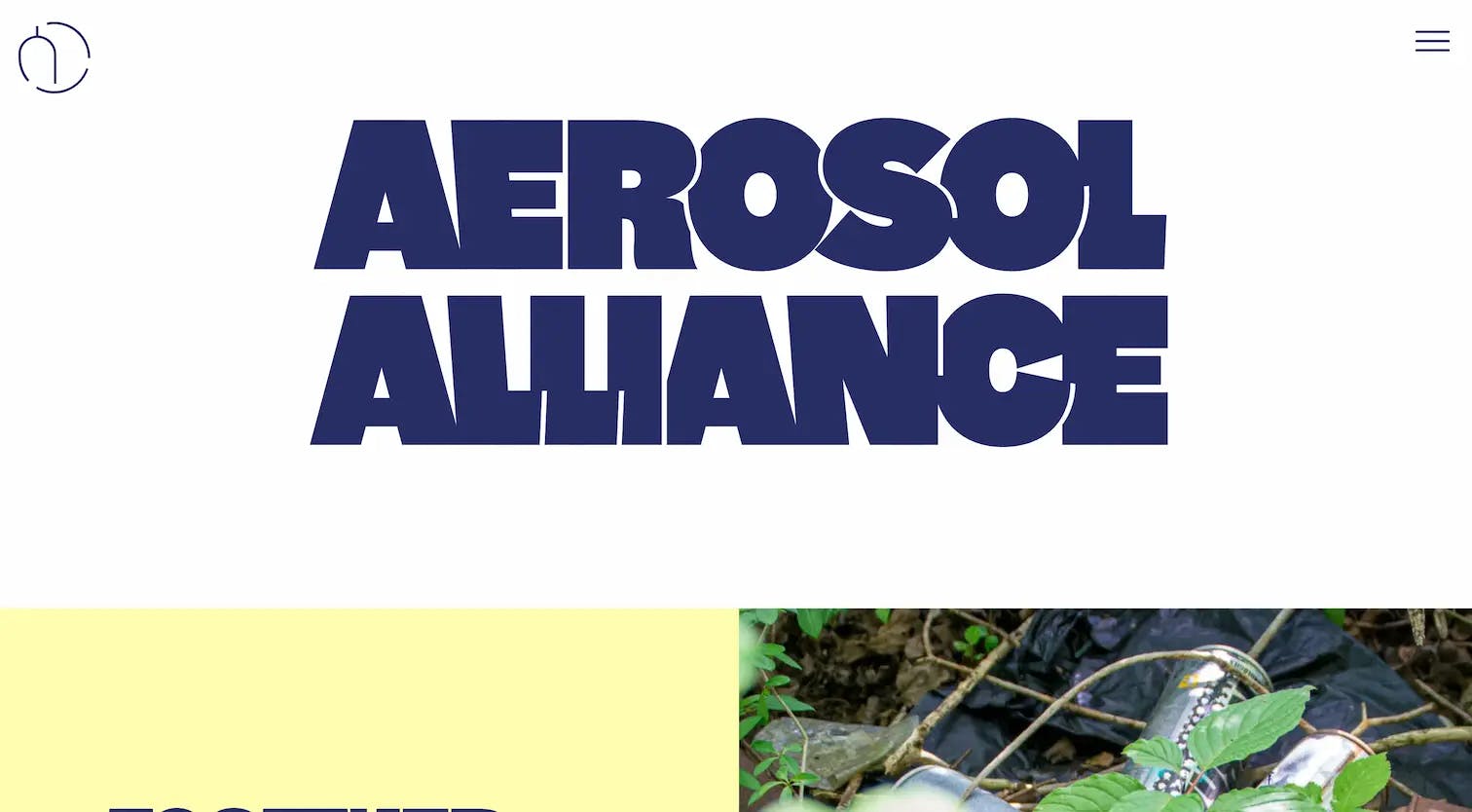 screenshot of aerosol alliance website